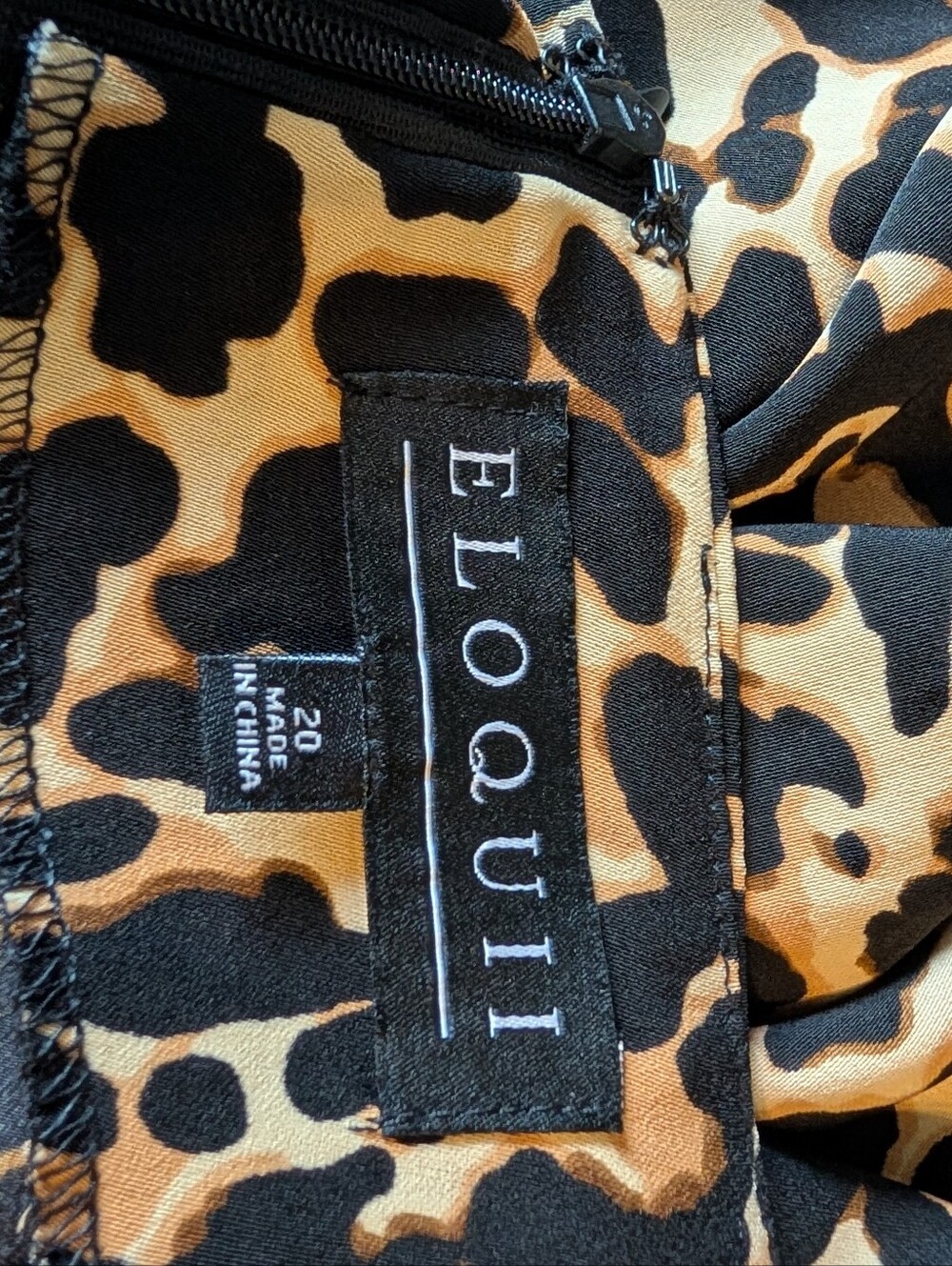 Eloquii 20 Cheetah Leopard Midi Skirt - Picture 4 of 7